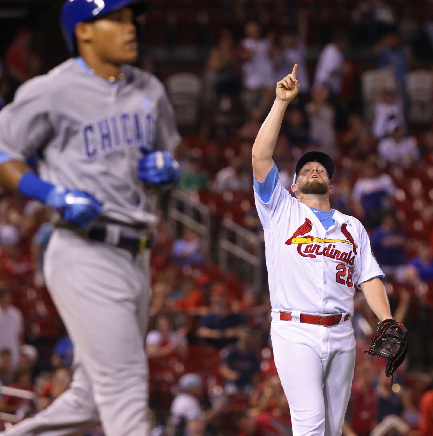 Cards and Cubs battle in the hot series finale Sunday night